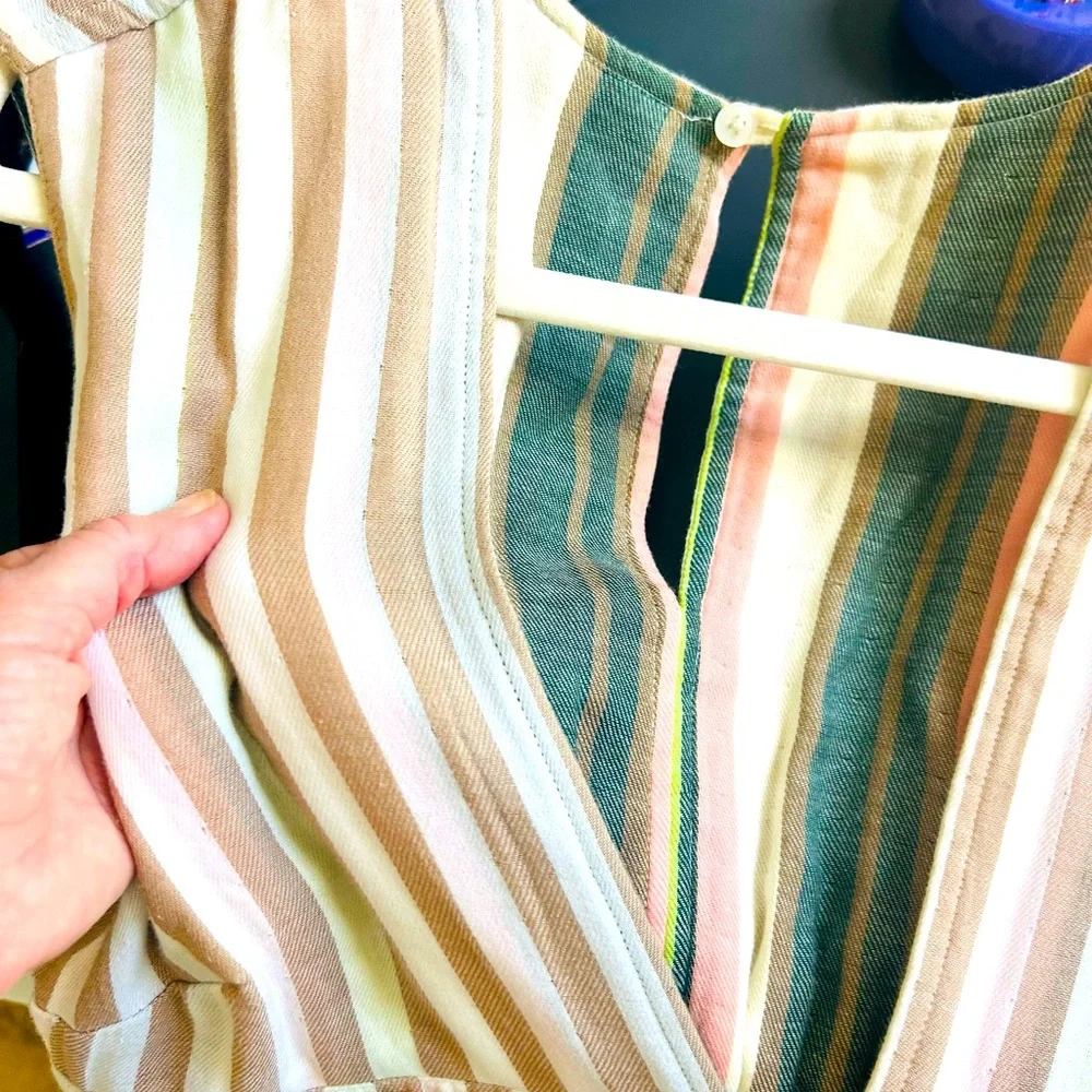 Anthropologie The Odells REVERSIBLE Striped Jumpsuit.  sz S - Picture 4 of 6